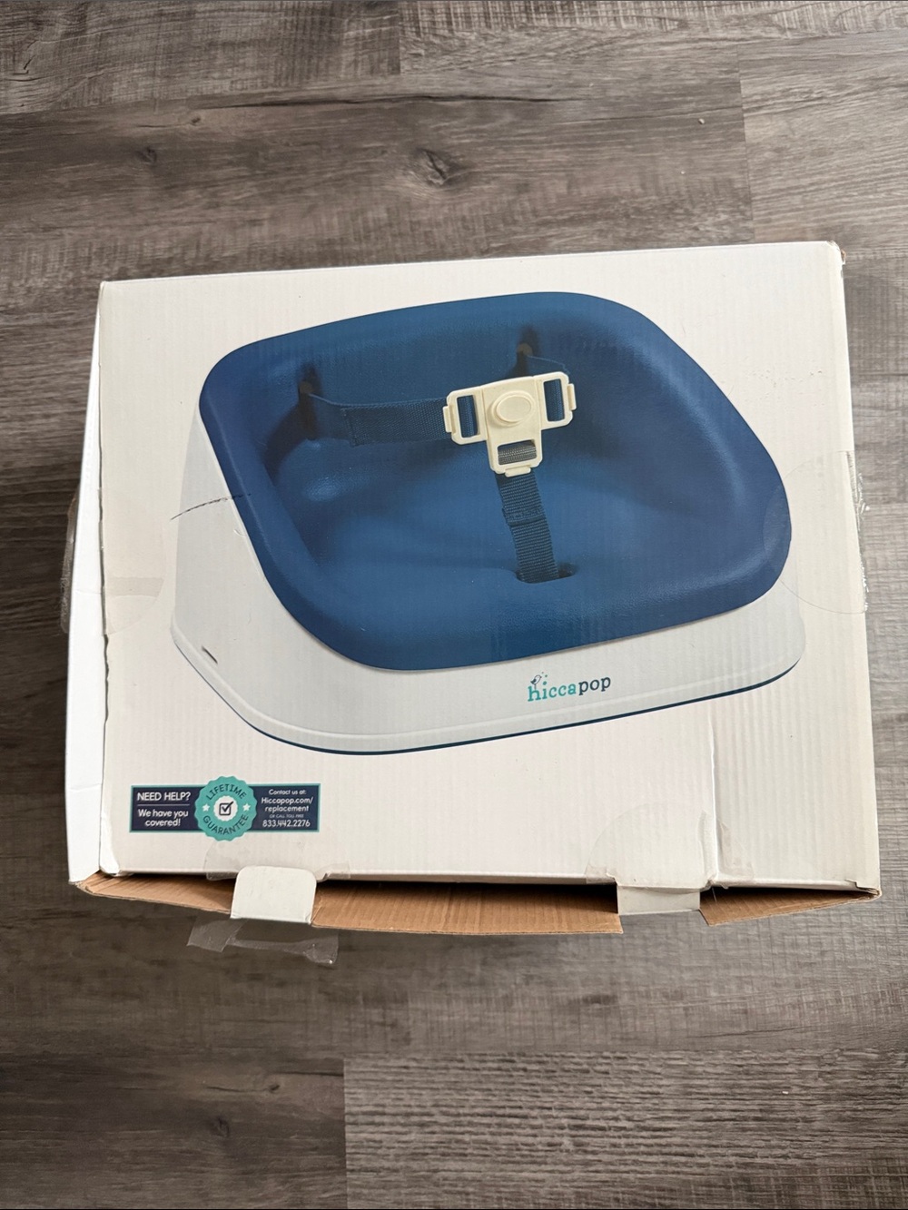 hiccapop Blue Portable Baby Booster Seat